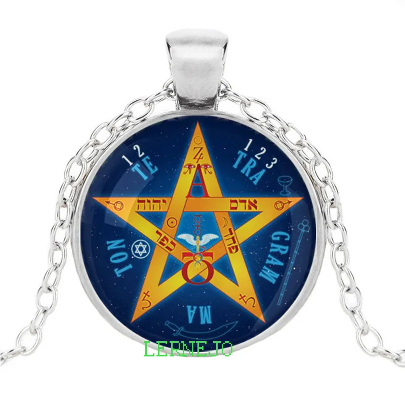 Ожерелье амулет Tetragrammaton иврит Библия четыре буквы имя Бога Хашем подвеска YHWH