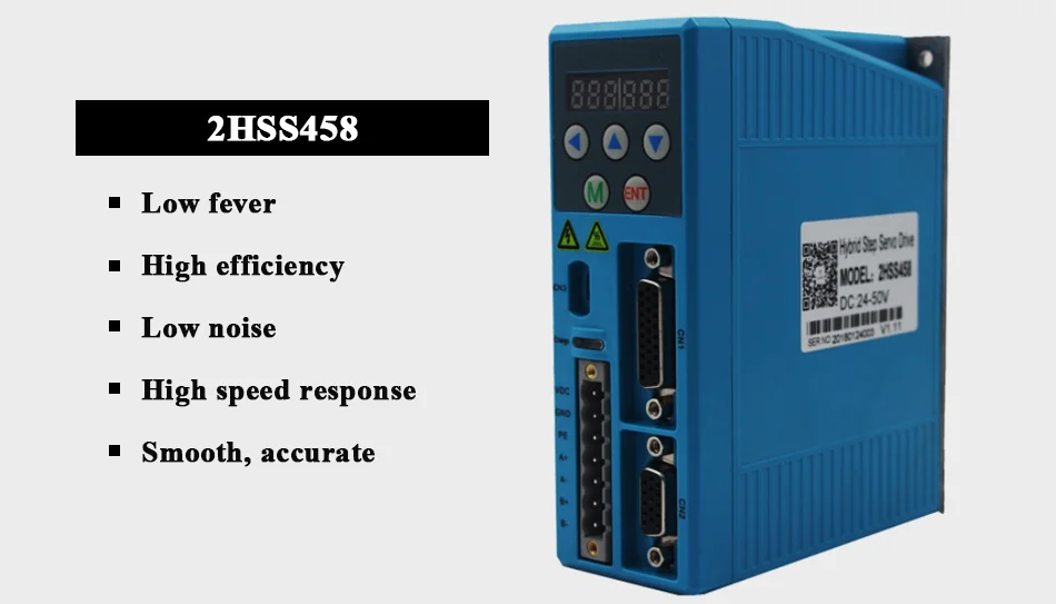 Гибридный шаговый Серводвигатель drver 2HSS458 входное напряжение DC24-50V совпадать с 60 последовательным шаговым двигателем