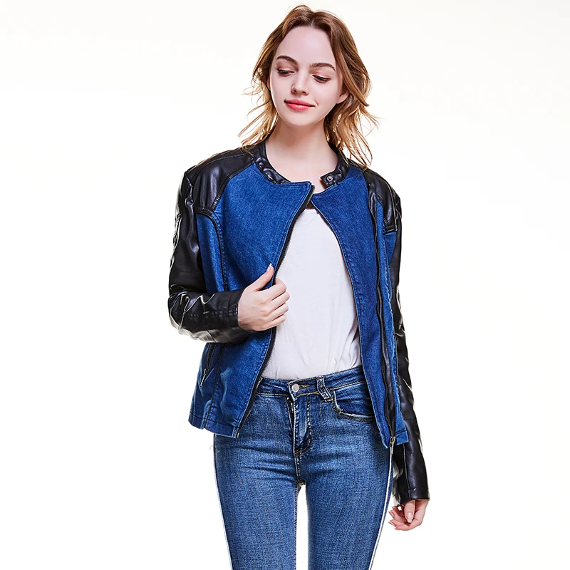 Newbestyle Fashion Women Leather Jacket 