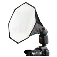 Free shipping 30cm Octagonal Mini Flash Diffuser Soft Box for Digital SLR Camera (Black)