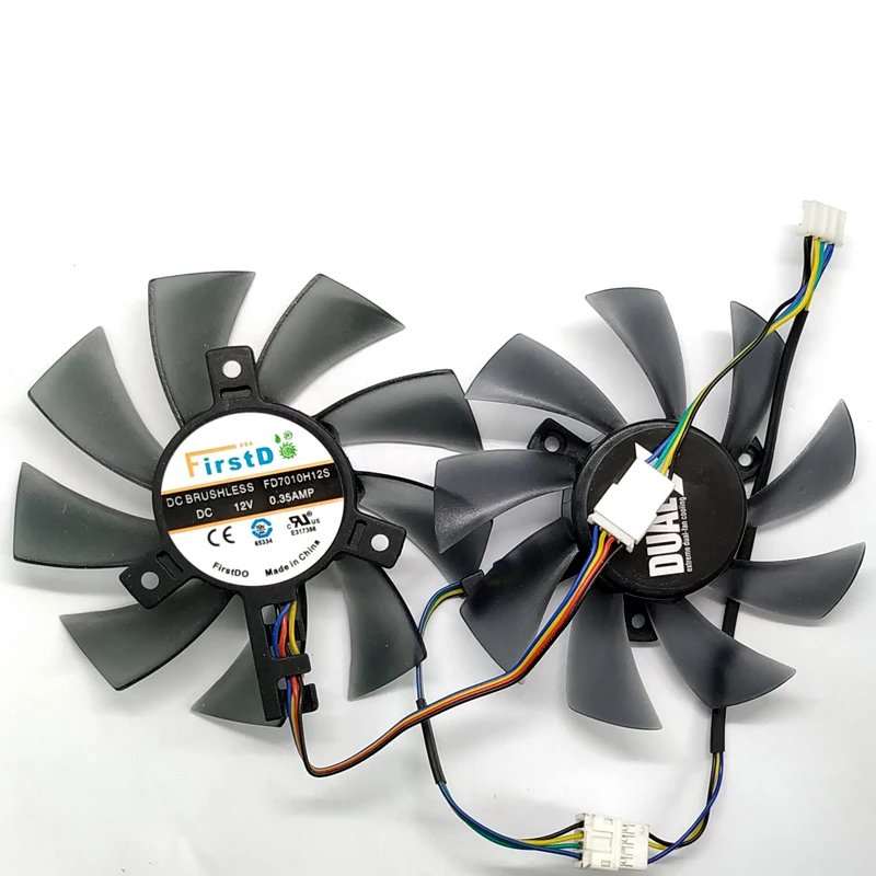 FD7010H12S DC 12V 0.35A VGA кулер вентилятор охлаждения Замена для сапфир HD6850/6970/7870/7950/7970