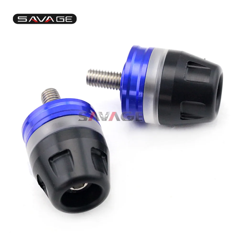 Blue Торцевые колпачки для YAMAHA YZF R3 R25 R6 MT25 MT03 FZ8 FZ1 FJR130 2006- 16 аксессуары для мотоциклов ручки для руля слайдер вилки - Цвет: Blue