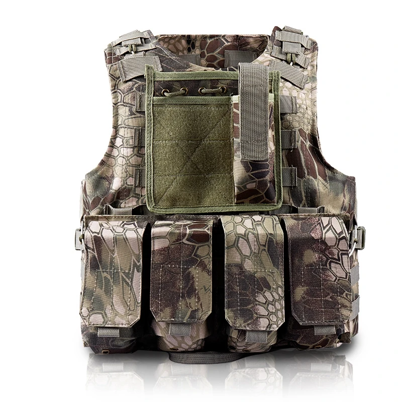 

Airsoft tactical military amphibious molle vest multicam modular tactical combat military tactical Python camouflage Waistcoat