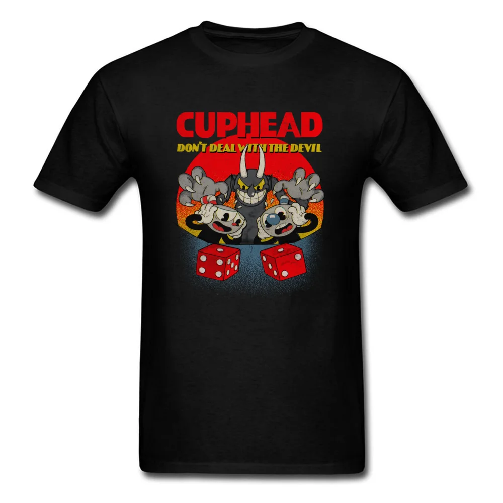 Футболка Cuphead Buddy хлопковые топы футболка для мужчин обычные футболки