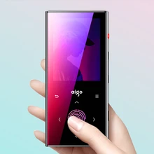 AIGO M1 MP3-плеер металлический сенсорный экран BT4.1 с шагомером встроенный динамик Lossess HIFI Музыка FM Запись 2,4 В 128 ГБ электронная книга