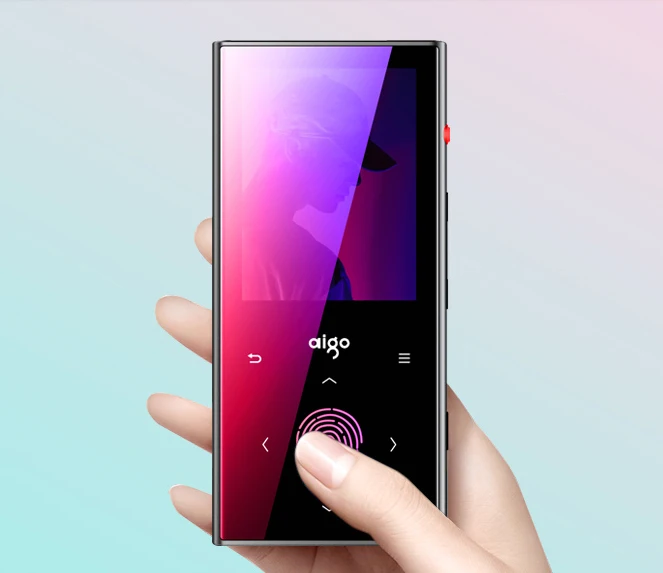

AIGO M1 Mp3 Player Metal Touch Screen BT4.1 With Pedometer Built-in Speaker Lossess HIFI Music FM Recording 2.4 in 128GB E-BOOK