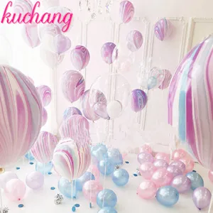 10pcs Wedding Decoration balloons Agate Marble Balloon Colorful Latex 