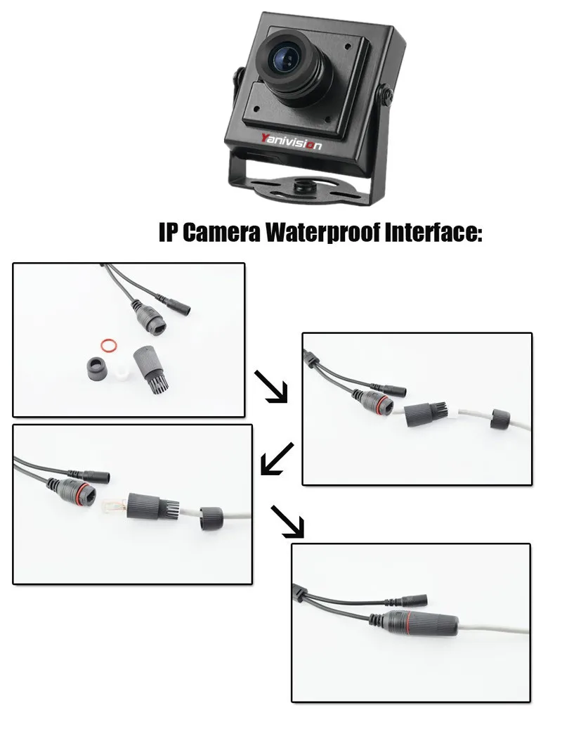 Full HD 1080p 2.0MP 30fps мини IP Камера ONVIF Крытый IP Камера металла Камера ONVIF P2P ip-видеонаблюдения Cam Системы H.265/H.264 5MP