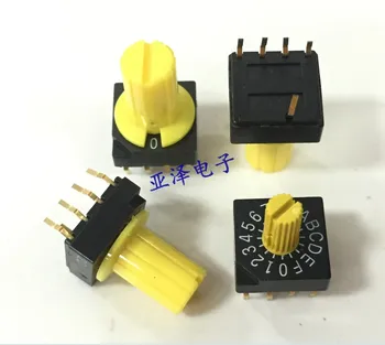 

1 Piece SC-1110W-9 with cap 0-F code switch 16 gear position rotary dial switch positive code