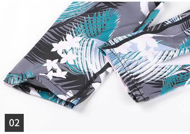 Women's Yoga Pants Side Pocket Ankle Length Pants Stretch Fitness Gym Tights Pants Flower Printed12
