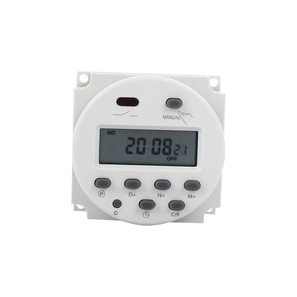 

Digital Programmable Turn On/Off Lights Outlet Switch Controlled Simultaneously Outlet Timer White Automate Lights Timer Switch