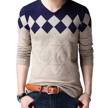 Мужской модный свитер с v-образным вырезом 39