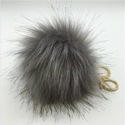 Gray Новинка забавный кролик Мех животных мяч Фокс сумка Плюшевые 10 см squeeze Toy творческие подарки на день рождения B# дропшиппинг - Цвет: Gray
