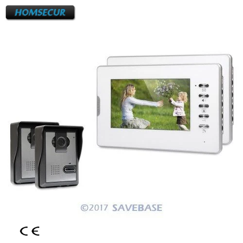 

HOMSECUR 7inch Video Door Intercom System with Mute Mode for Home Security for Apartment