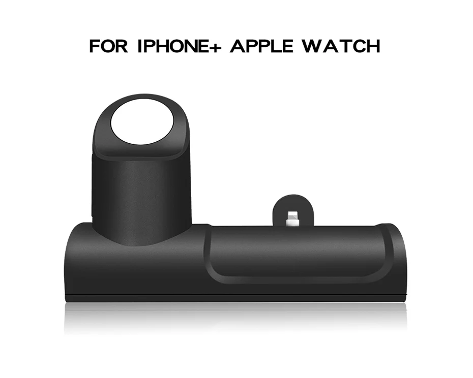 2 в 1 Зарядная подставка для Apple Watch 4/3/iPad Air 2 силиконовая док-станция для зарядки для Iphone X/XS/8/7/Vista кабель Управление Desktop Тумбочке