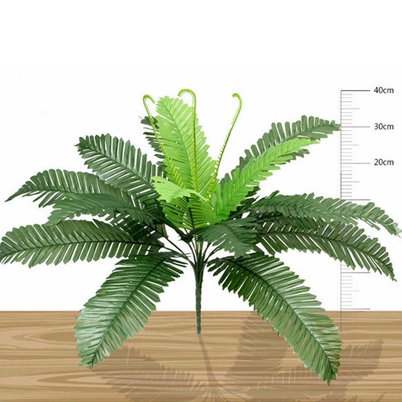 1PC Plastic Artificial FLoral Boston Fern Silk Fake Plant Foliage Office Home Decor