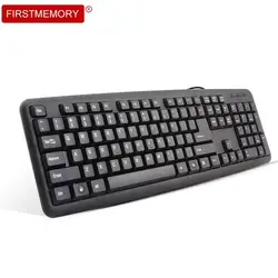 Firstmemory Проводная клавиатура эргономичный Gamer колпачки 104 клавиши клавиатуры компьютера топ с двойной для портативных ПК Desktop