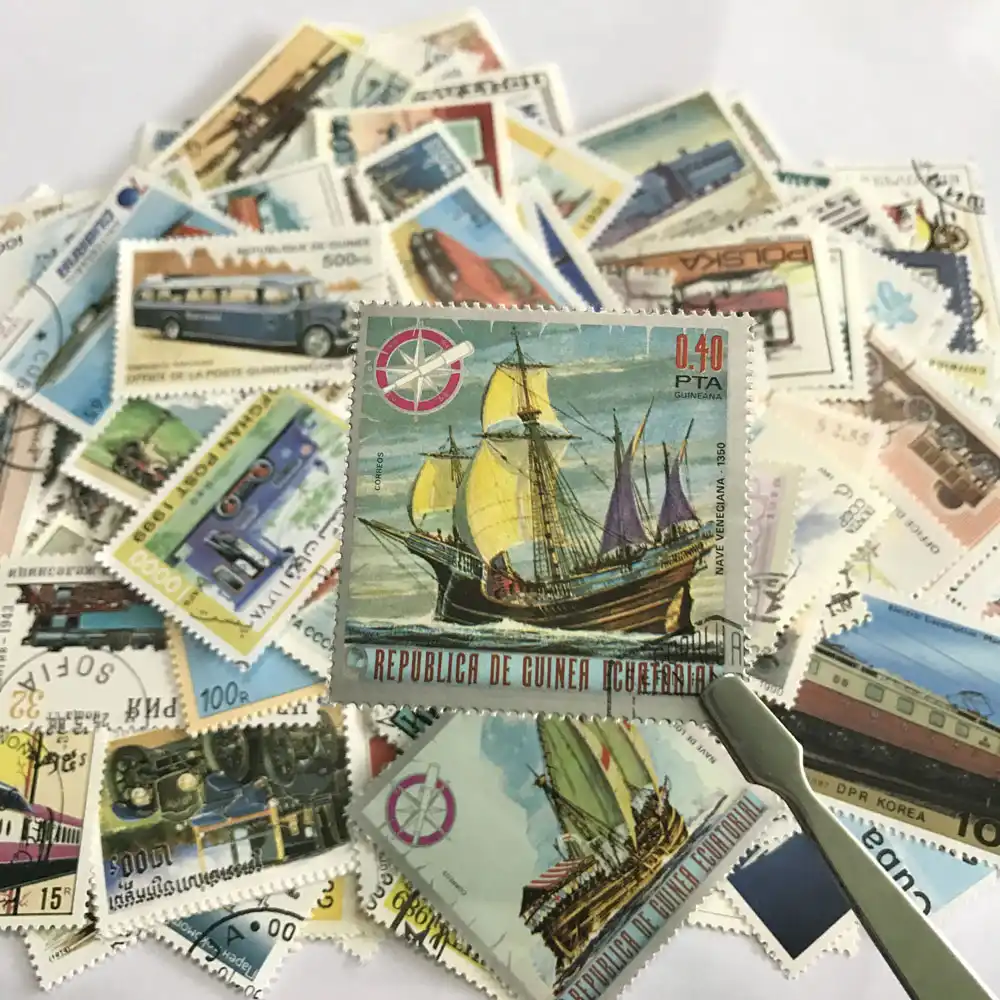 Lote de 500 Uds. De colecciones de sellos postales en buenas