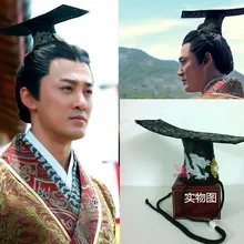 2 вида конструкций китайская династия Хань династии императора Тиара для волос для ТВ Играть Большой хан императрица-Weizifu Лю Банг мужская шляпа