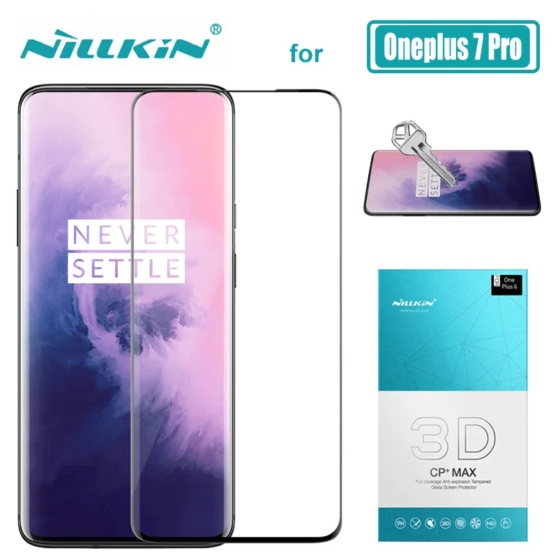 Pаспродажа Для Oneplus 7 Pro 6 стекло Nillkin CP + Max полное покрытие 3D One Plus 6 закаленное стекло Защита экрана для Oneplus 7 Pro 6 HD Стекло