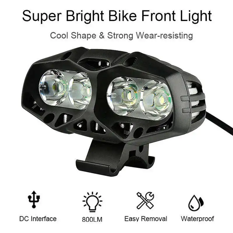 4x XML-T6 LED Bike Bicycle Cycling Front Light Headlamp Headlight 4 Mode powerful led flashlight head lanterna bike #4S6 (2)