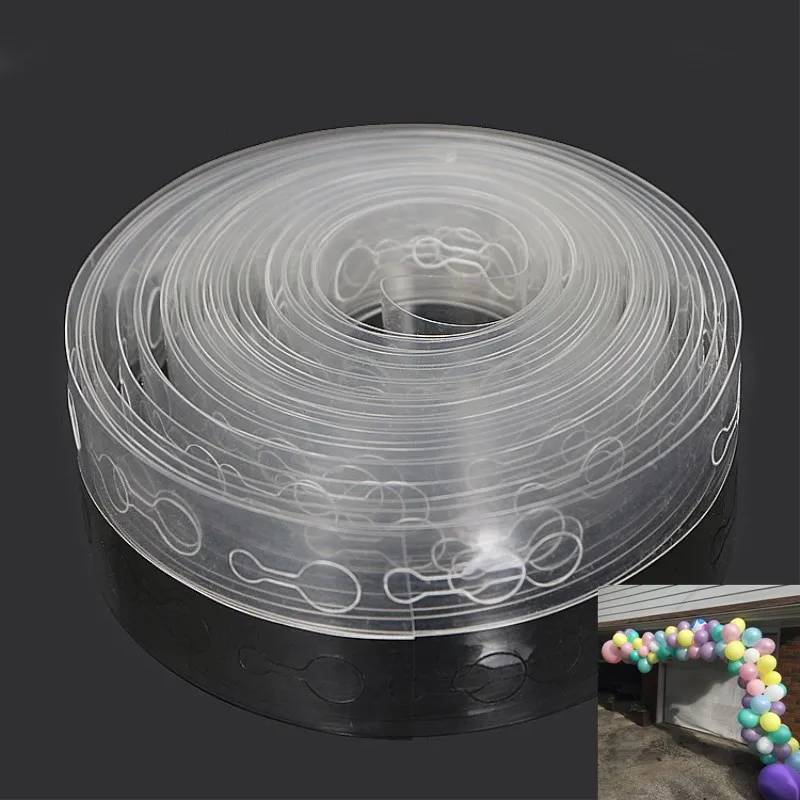 

5M Plastic Balloon Chain 410/110 Holes PVC Rubber Wedding Party Birthday Balloons Backdrop Decor Balloon Chain Arch Decor