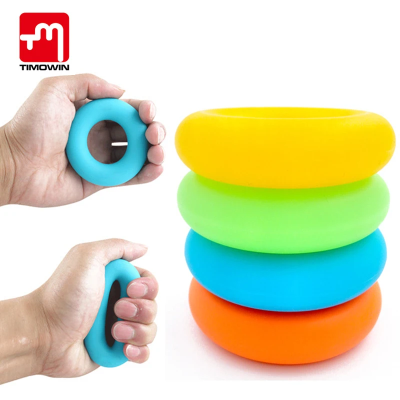 

New Arrival Hand Grips Muscle Power Training Green Rubber Ring Exerciser Finger Hand Grip Easy Carry Hand Gripper Gripping Ring