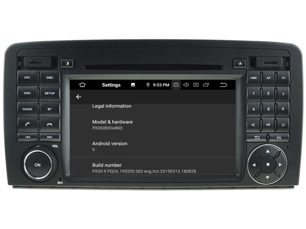 Excellent Quad-Core Android 9.0 CAR DVD Player For BENZ R class W251/R280 R300 R320 R350 R500 car multimedia AUTO support DVR WIFI DAB OBD 6