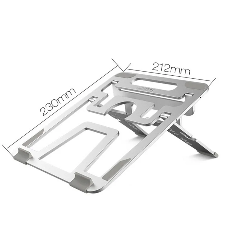 COOLCOLD Folding Aluminum Notebook Laptop Anti-slip Cooling Pad Stand Holder for Apple MacBook Mac Book Lenovo Samsung Computer