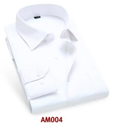 camisa masculina 11 цветов S-5XL мода узкие длинные рукава свадебные жених рубашка большие размеры Деловые рубашки для мужчин - Цвет: AM004