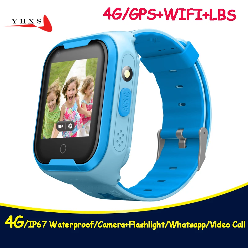 

2018 New 4G IP67 Waterproof Smart Remote Camera GPS WI-FI Kids Children Wristwatch SOS Video Call Monitor Tracker Location Watch