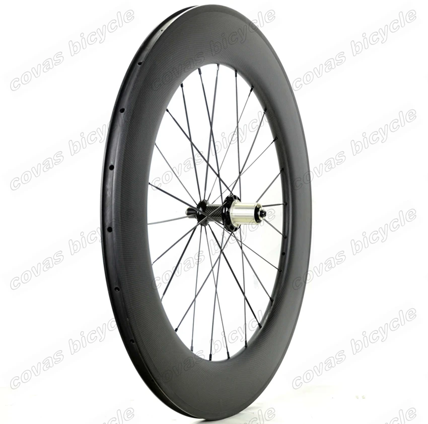 Cheap 700C Front 60mm Rear 88mm depth carbon wheels 25mm width Clincher/Tubular carbon fiber Road bike wheelset with Powerway R36 hub 6