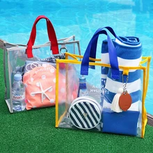 Пляжная сумка для женщин одежда заплыва дорожная ПВХ Открытый Сумка для кемпинга водостойкие удобный Организатор стирка сухой влажной одежда