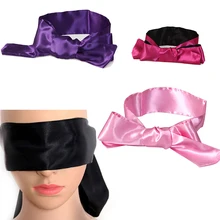 

Soft Blindfold Satin Ribbon Bandage On Eyes Comfortable Sleep Eye Mask Breathable Cover Eye Patch For Sleep Women Sexy Blindfold