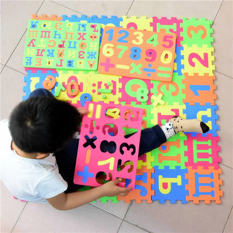 

EVA Educational Baby Play Puzzle Mat Eco-Friendly Alphabets Baby Play gift EVA Mat Russian Letter Alphabet DIY puzzles