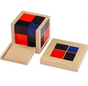 Монтессори дети Обучающие деревянные игрушки математическая игрушка-головоломка биномиальный куб