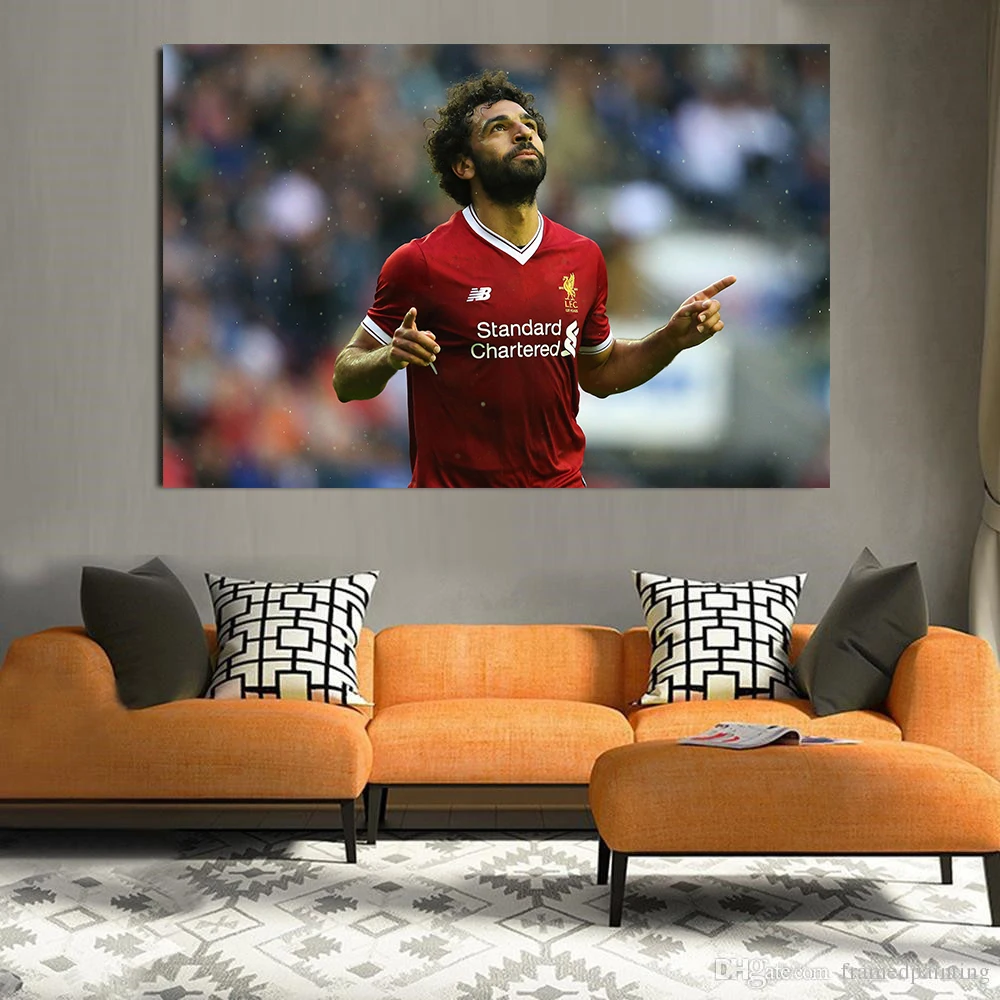 

Sport Canvas Painting Ronaldo Griezmann Mohamed Salah Poster Paulo Dybala Modern Print Wall Pictures for Living Room Kids Room