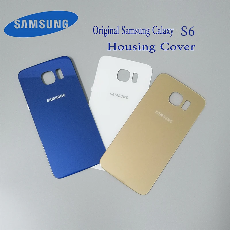 

Original Samsung Galaxy S6 Back 3D Glass Battery Cover Housing case Replacement For SAMSUNG GALAXY G920 G920F+Adhesive Sticker