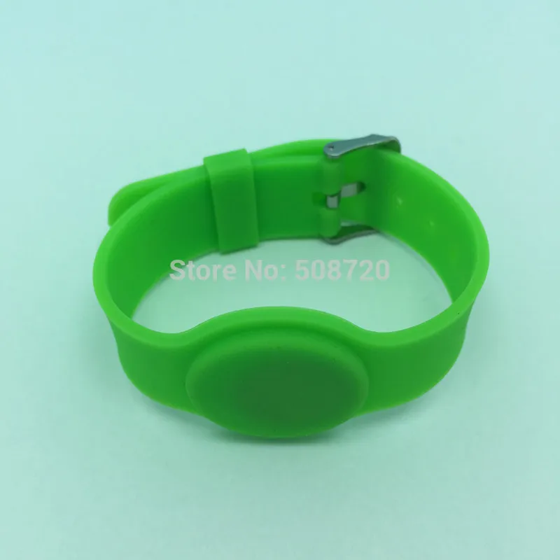 Эко-13,56 мГц ISO 14443A 1 К Регулируемый nfc силиконовый rfid-браслетов для контроля доступа