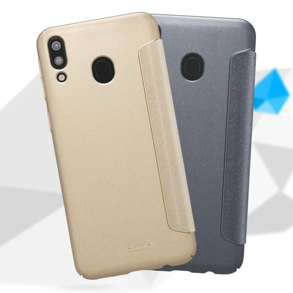 Для samsung Galaxy M20 чехол Nillkin Sparkle Роскошные Флип раскладный кожаный чехол-накладка Nilkin чехол для телефона для samsung Galaxy M20 Капа