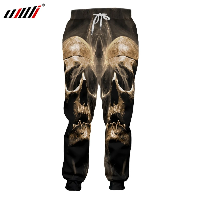 UJWI, Мужские штаны в стиле хип-хоп, объемные спортивные штаны с принтом черепа, уличная одежда, большие размеры, мужские брюки для отдыха, 6XL