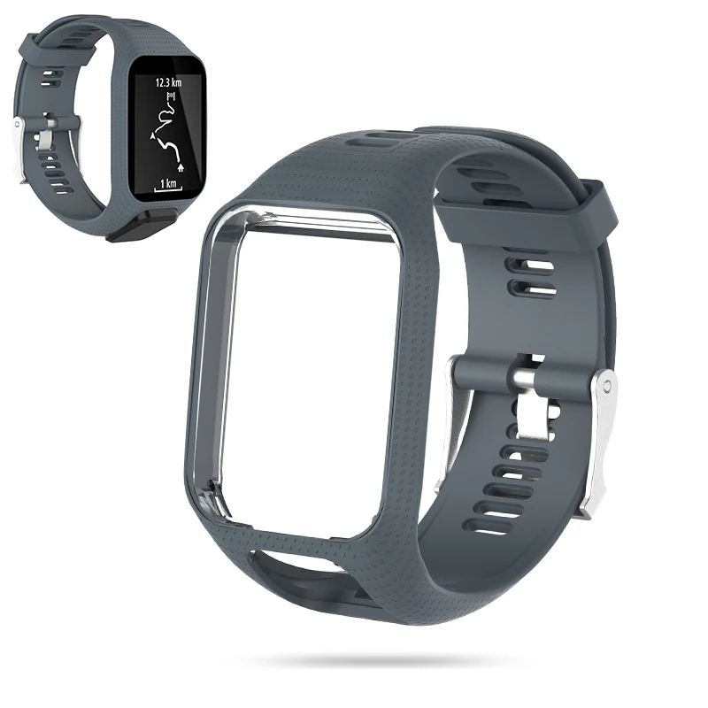 Замена силиконовых наручных часов Ремешок для TomTom Runner 2 3 Spark 3 gps спортивные часы Tom 2 3 серии мягкий смарт-браслет