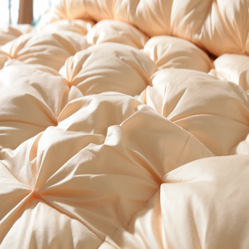 1 шт. высокое качество белый гусиный пуховое одеяло роскошное стеганое одеяло зимнее одеяло сплошной цвет Твин/королева/Королевское одеяло# s