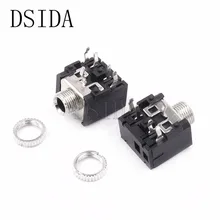 10 шт. PJ306 PJ-306M 3,5 мм Женский аудио разъем 5Pin DIP разъем для наушников Разъем PJ306M для PCB