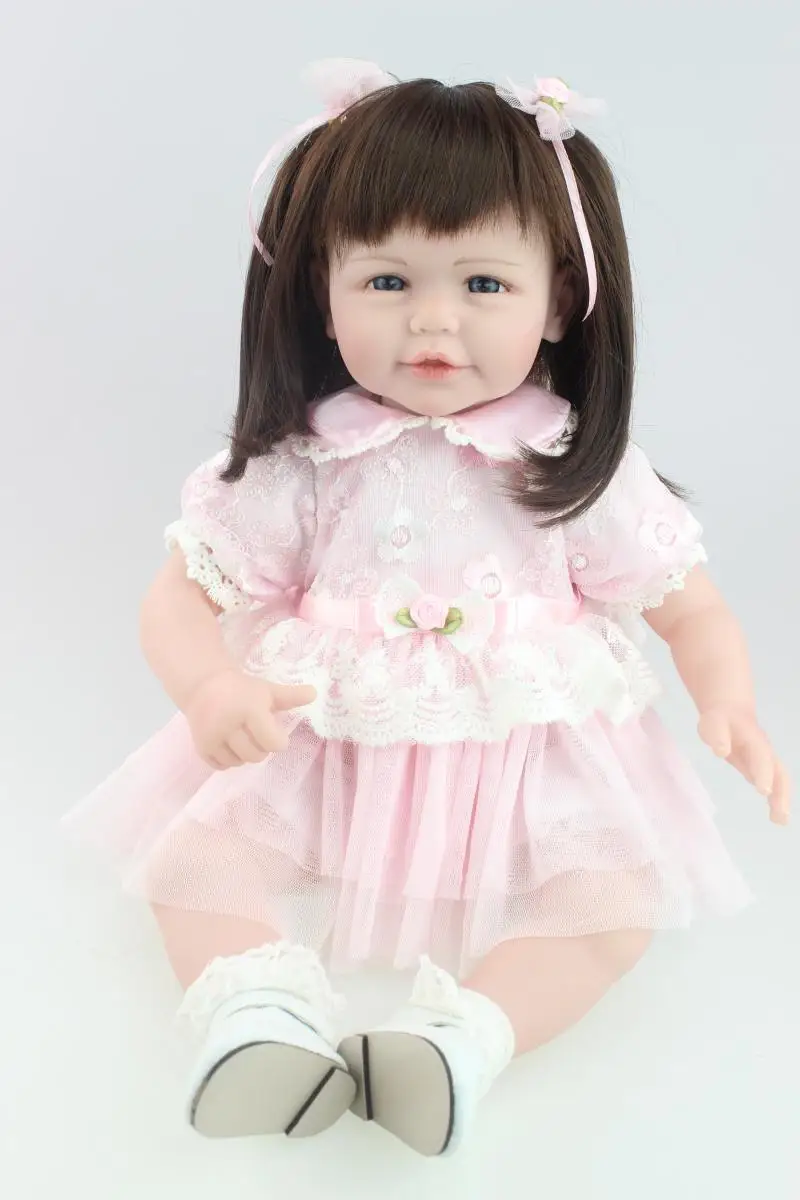 

Silicone Bebe Reborn Babies Doll NPK 20 Inch Cute Girl Lifelike baby alive boneca Dolls Toys For Kids Christmas Gift