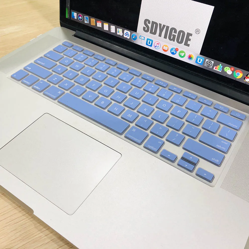 Клавиатура для ноутбука, чехол для macbook air 13 pro 15 дюймов A1466 A1502 A1278 A1398, Силиконовая накладка для клавиатуры, цветная защитная пленка - Цвет: C