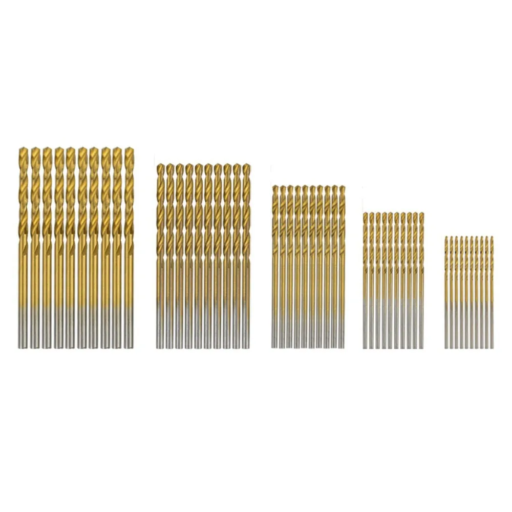 55 PCS HSS 4241 Countersink Cone Drill Bit Set and High Speed Steel HSS Titanium Twist Drill Bits 