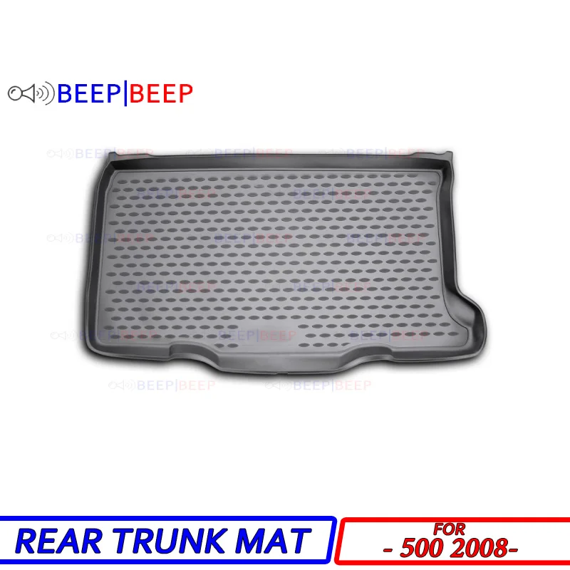 

For Fiat 500 2008- car trunk mat rear inner boot cargo tray floor carpet car styling interior decoration accessories