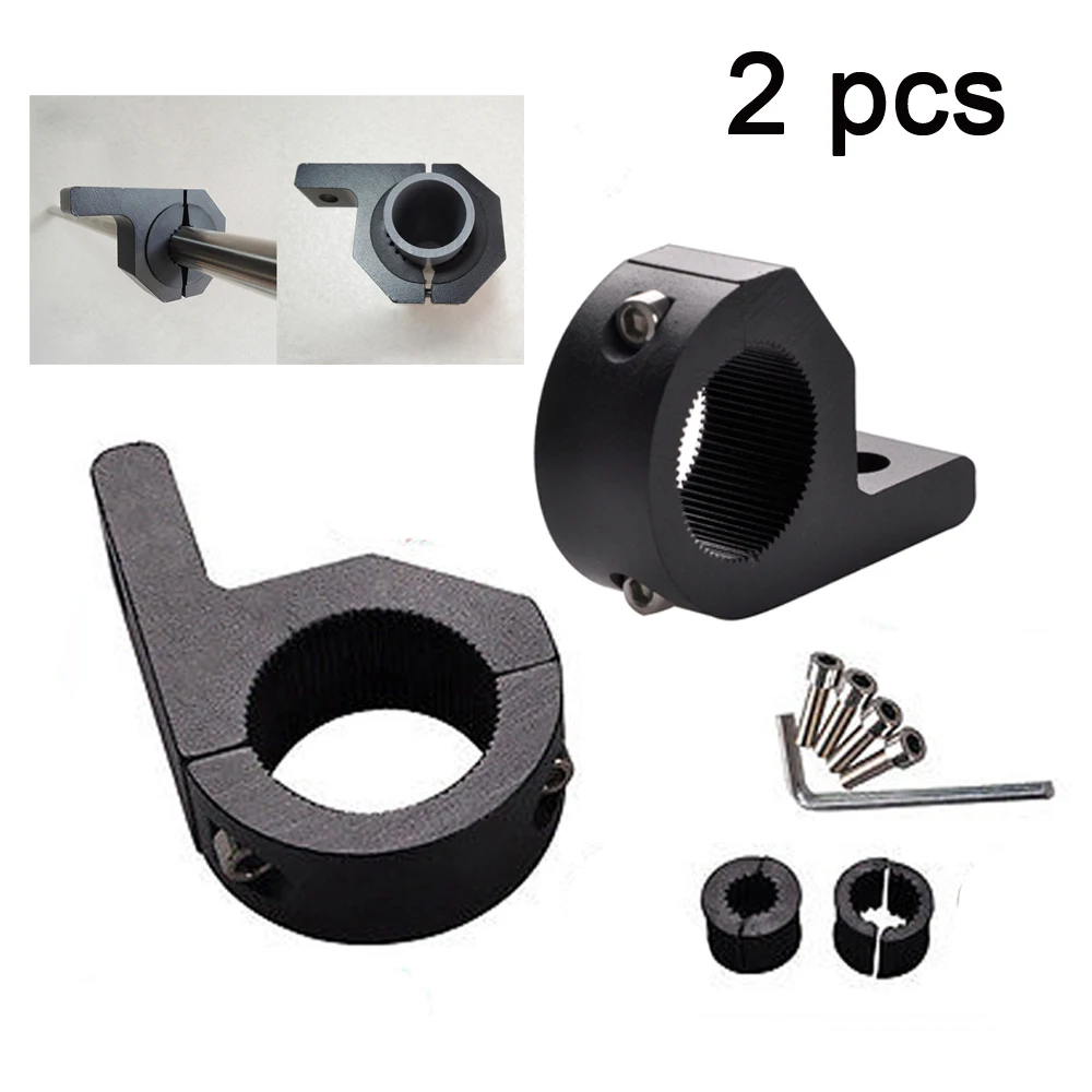 ECAHAYAKU 2pcs 32mm 52mm Bull Bar Mount Bracket Fog Driving Light Spotlight Universal Clamp Bracket for