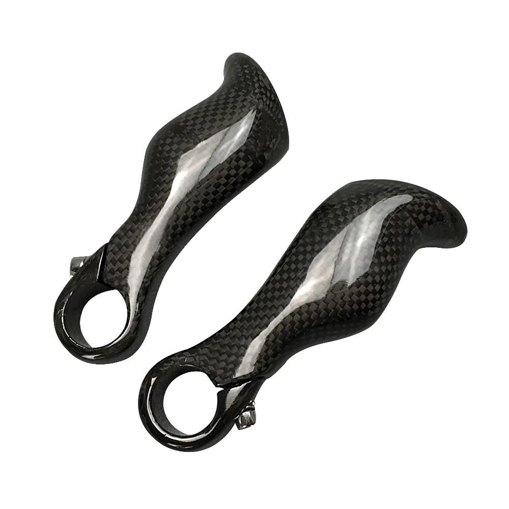 

New Mountain Bike Handlebar Carbon Bar Ends Horn City Bicycle Parts Riding Gear